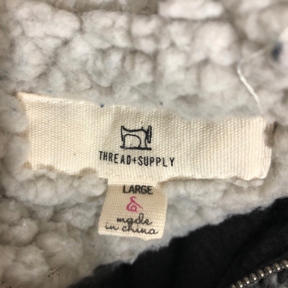 Thread & supply fleece jacket 1/4 zip pullover - Picture 7 of 8